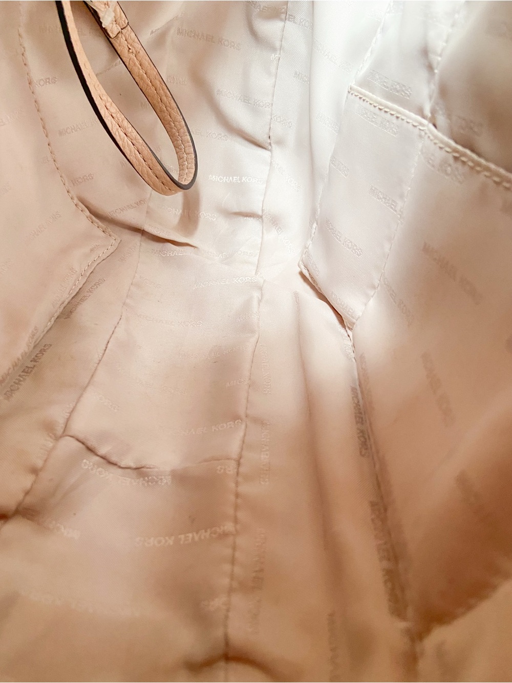 Michael Kors Lauryn Large Hobo Slouchy Bag Pebbled Leather Whipstitch & Tassel - Picture 12 of 15